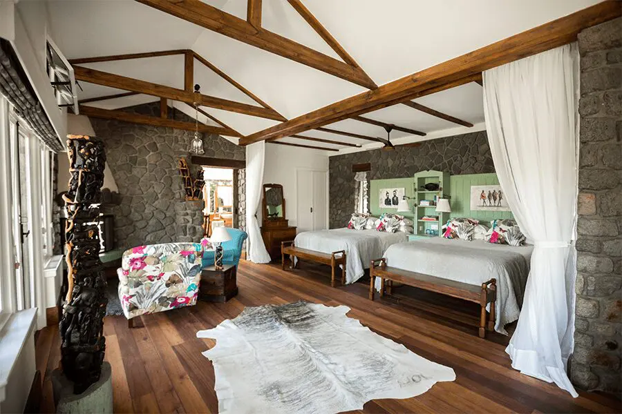 Twin suite at Gibb's Farm.