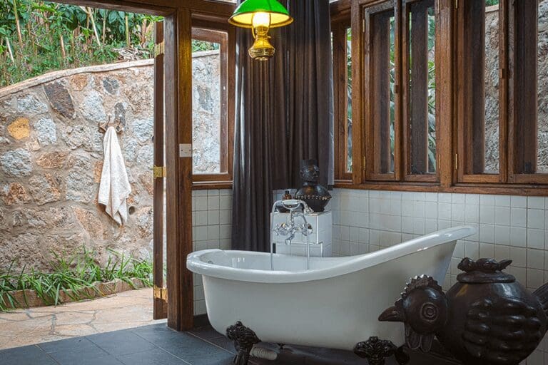 En suite bathroom.