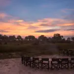 Boma at Gomoti Plains Camp.