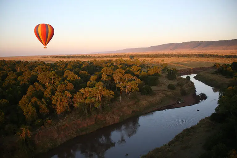 Hot air-balloon safaris.