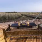 Puestas de sol en su terraza privada.