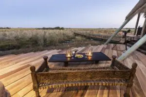 Sundowners on your private deck.