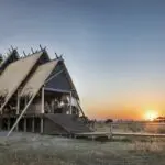 Amanecer en el campamento Selinda.