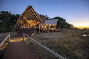 Walkways leading to the main camp.