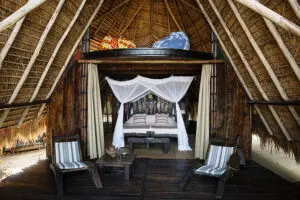 Innenansicht der Zimmer im Greystoke Mahale.