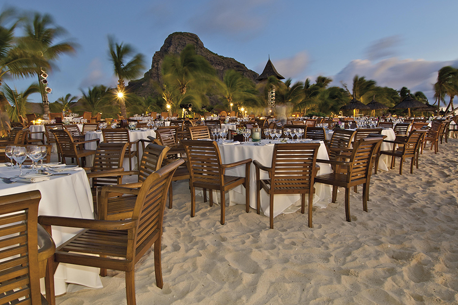 Exceptional dining right on the beach. 