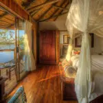 Duerma con estilo en el Xugana Island Lodge.
