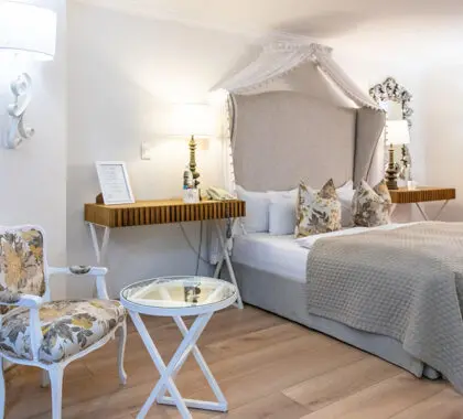 The rooms offer a haven of relaxation and comfort.