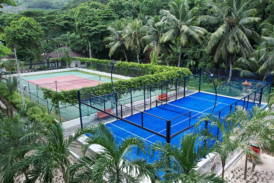 Tennis and padel courts.