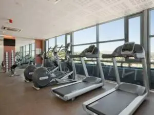 Being on holiday doesn't mean you need to stop working out, in the hotels gym you can stay fit