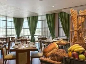 Enjoy a delicious meal in the restaurant