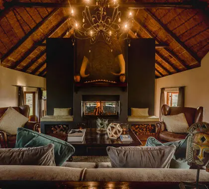 Hlosi Lodge is beautifully designed and decorated.