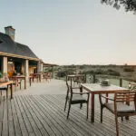 The outside deck at Hlosi, the perfect spot for an armchair safari. 