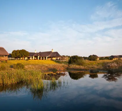 The view from the waterhole. 