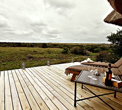 Recline after an exciting day in the African 'bushveld' and enjoy your private view.
