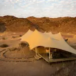 An ideal honeymoon destination, Hoanib Camp is surrounded by nothing except stunning, natural beauty.