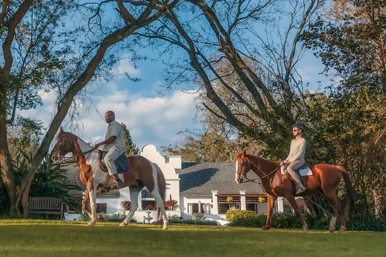 Horse ride around The Manor at Ngorongoro.