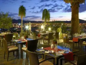 Dine with a view of the city
