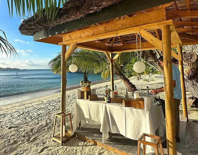 Una playa preparada.