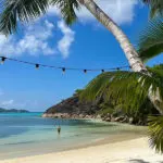 The beach at Hotel L'Archipel.