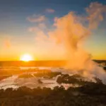 Cataratas Victoria al atardecer.