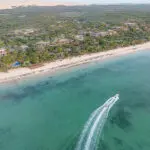Aerial view of Bazaruto Island.