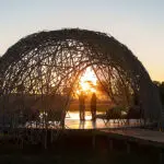 Außergewöhnliche Sonnenuntergänge in Botswana.