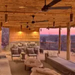 Sala de estar al aire libre.