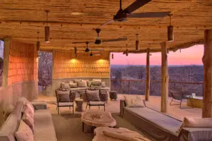 Sala de estar al aire libre.