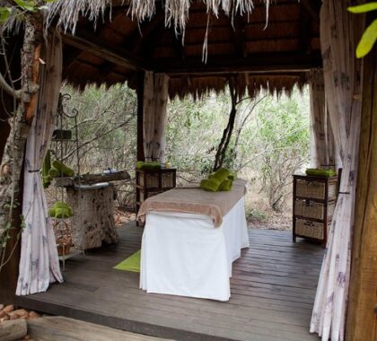 While you're not on safari, book yourself in for some indulgent down-time at the outdoor spa.
