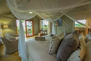 Views over the Okavango Delta's western floodplains.