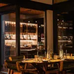 The main lodge wine cellar.