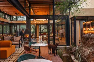 The main lodge area at Jaci's. 