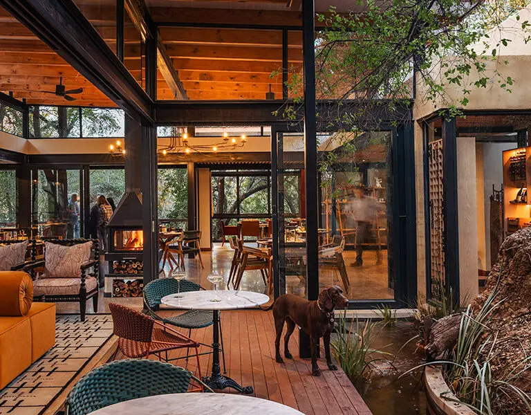 The main lodge area at Jaci's. 