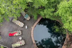 Piscina en Jaci's.