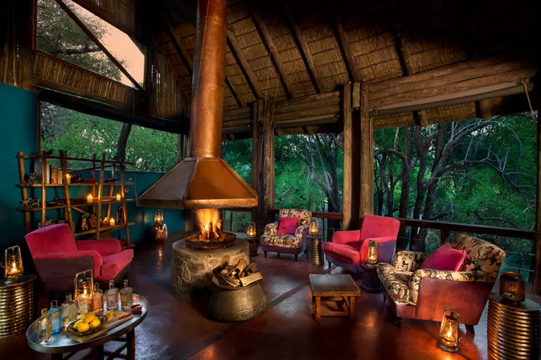 Grab a drink and warm up by the fire.