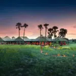 Vista exterior del campamento de Jack