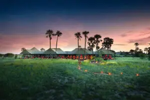 Vista exterior del campamento de Jack