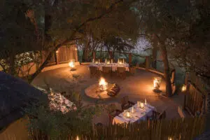 savour the warmth of a roaring camp fire.