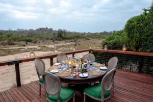 Enjoy your lunch on the deck.