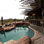 Swim in the communal pool.