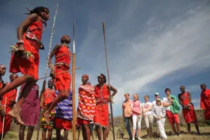 Interacción cultural con los guerreros masai.