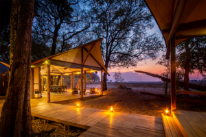 Kwara Camp's main area.