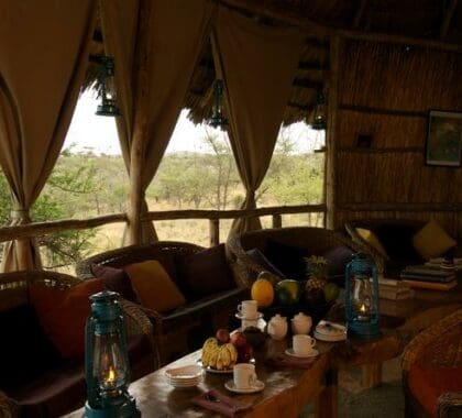 Relax in the open lounge.