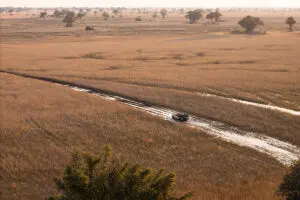 Endless plains in the reserve.