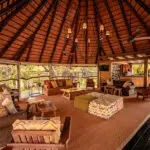 The lodge lounge and bar area.