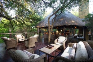 The viewing deck at Kapama Buffalo Camp. 