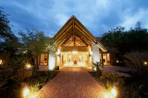 Outside view of the library lounge.