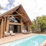 The luxury Villas each have a private deck and plunge pool.