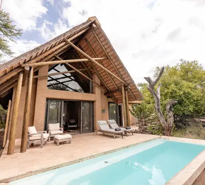 The luxury Villas each have a private deck and plunge pool.